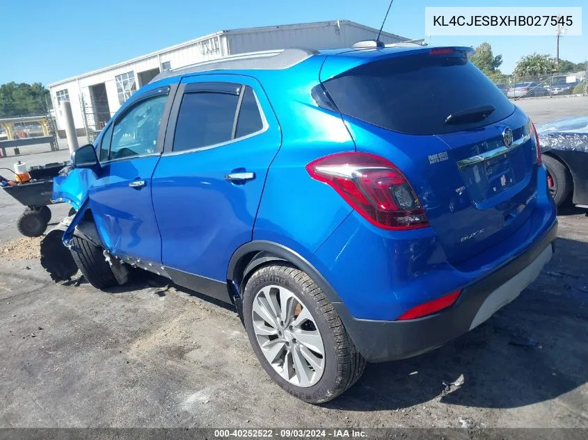 KL4CJESBXHB027545 2017 Buick Encore Preferred