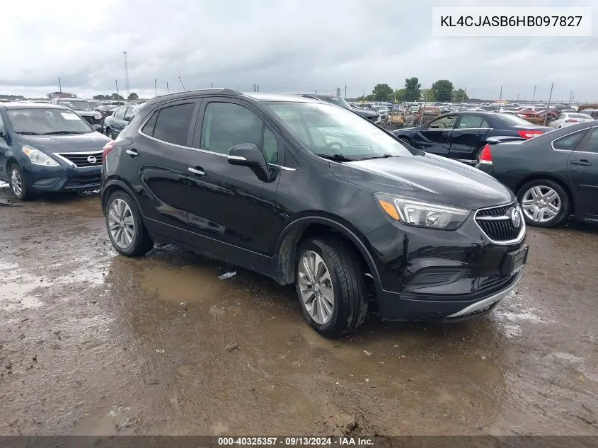 2017 Buick Encore Preferred VIN: KL4CJASB6HB097827 Lot: 40325357