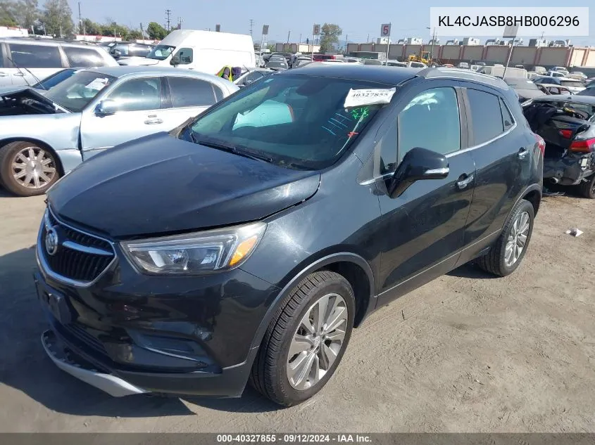 2017 Buick Encore Preferred VIN: KL4CJASB8HB006296 Lot: 40327855