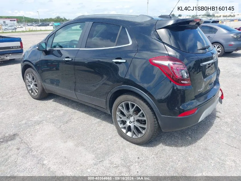 KL4CJ1SB0HB160145 2017 Buick Encore Sport Touring