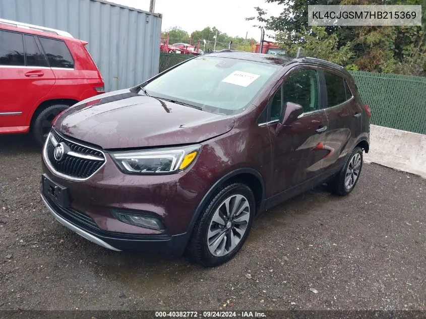 KL4CJGSM7HB215369 2017 Buick Encore Essence