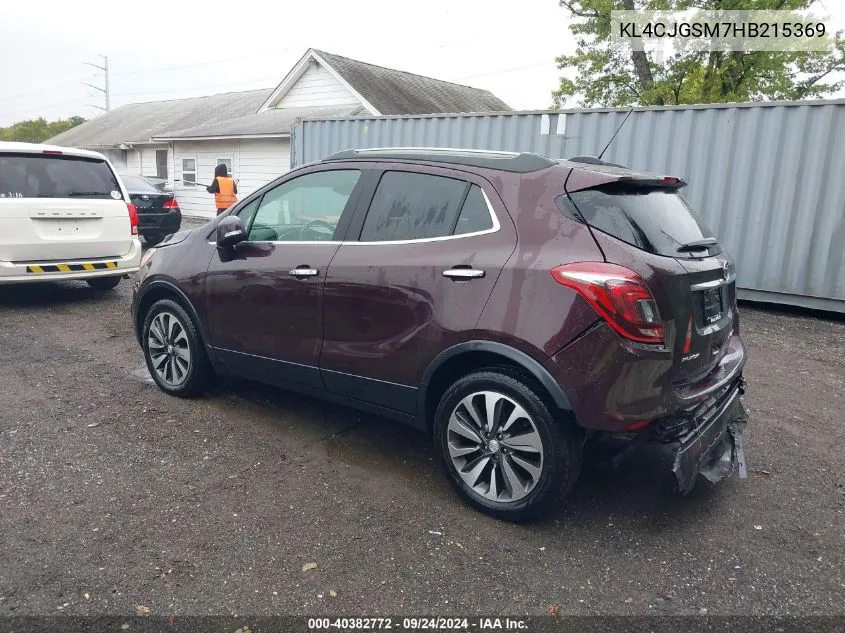 KL4CJGSM7HB215369 2017 Buick Encore Essence