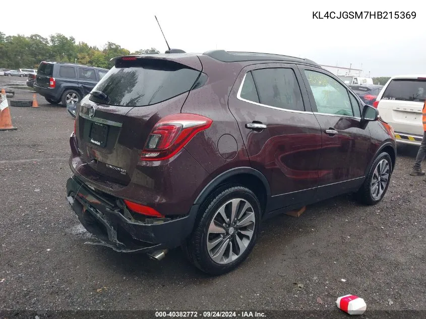 2017 Buick Encore Essence VIN: KL4CJGSM7HB215369 Lot: 40382772