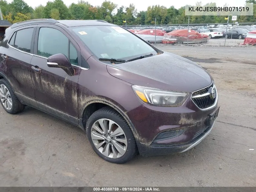 KL4CJESB9HB071519 2017 Buick Encore Preferred