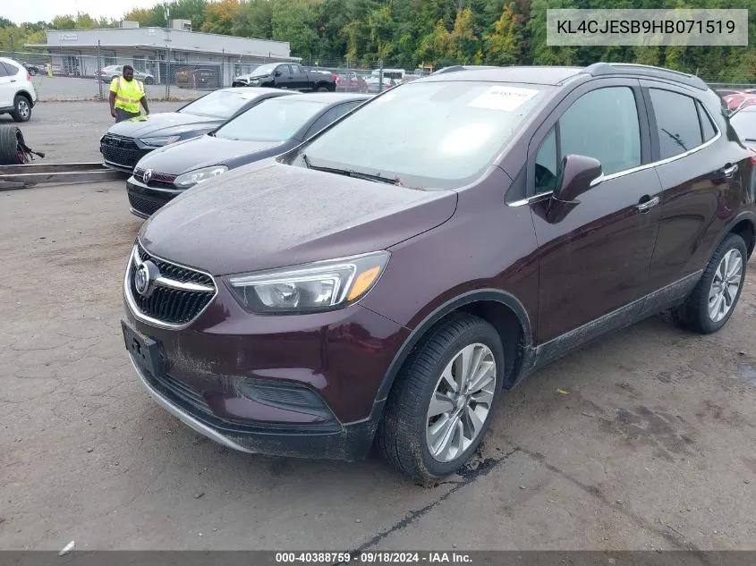 KL4CJESB9HB071519 2017 Buick Encore Preferred