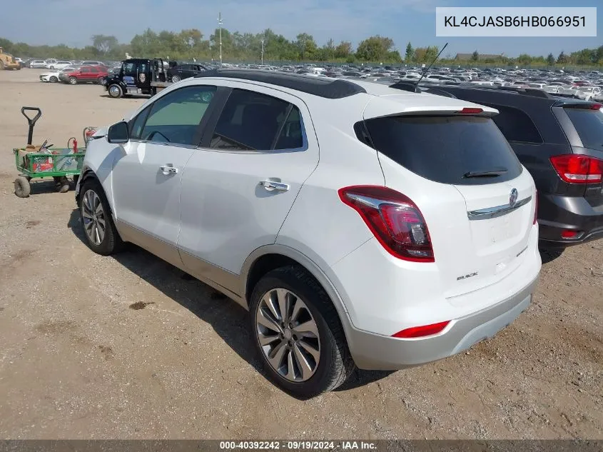 KL4CJASB6HB066951 2017 Buick Encore Preferred