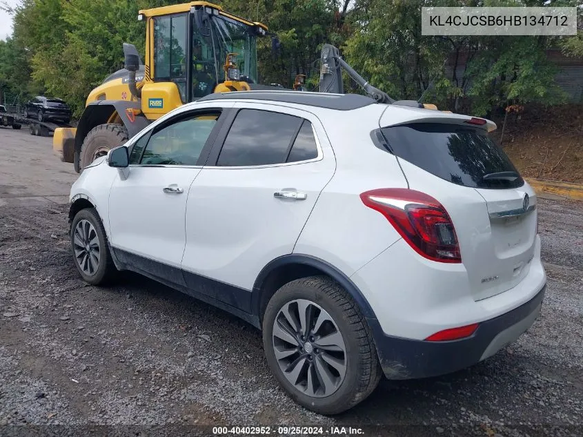 2017 Buick Encore Essence VIN: KL4CJCSB6HB134712 Lot: 40402952