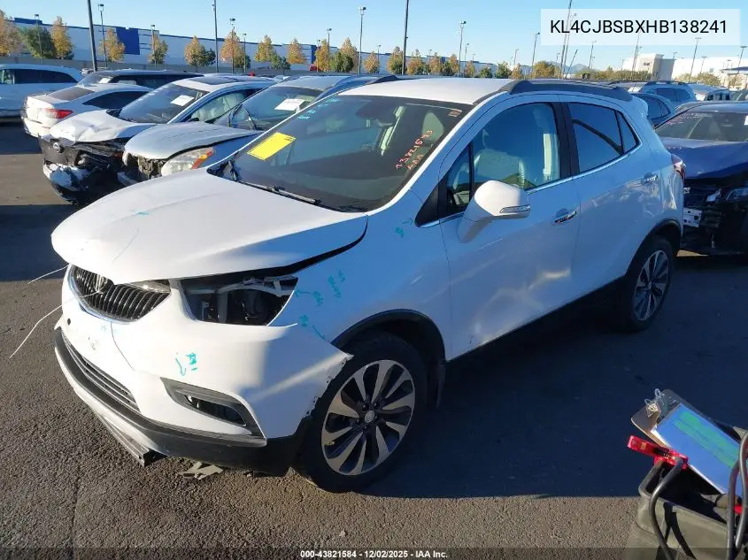 KL4CJBSBXHB138241 2017 Buick Encore Preferred Ii