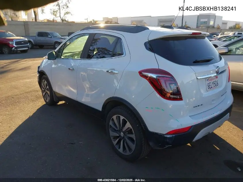 KL4CJBSBXHB138241 2017 Buick Encore Preferred Ii