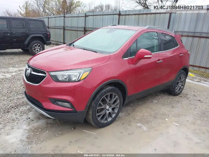 KL4CJ1SB4HB021703 2017 Buick Encore Sport Touring