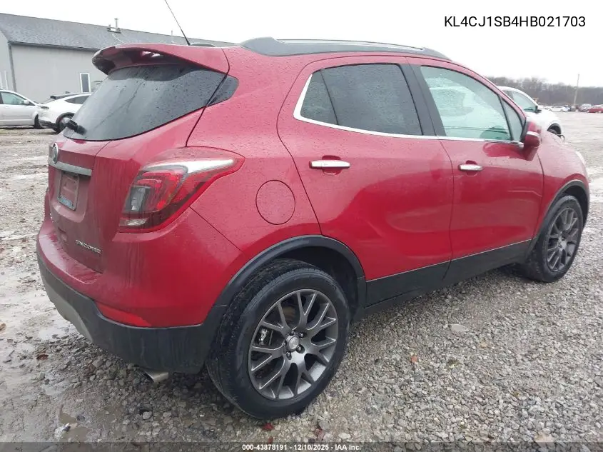 KL4CJ1SB4HB021703 2017 Buick Encore Sport Touring