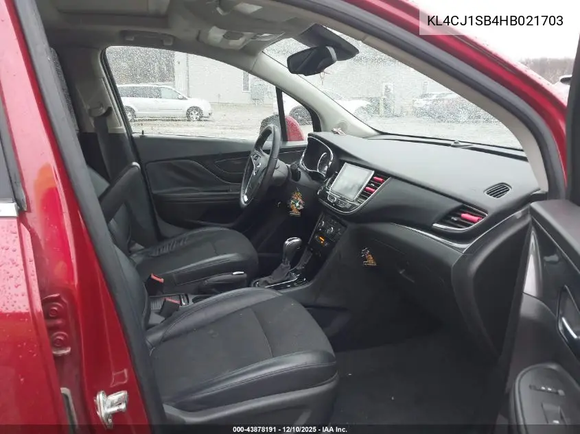 KL4CJ1SB4HB021703 2017 Buick Encore Sport Touring