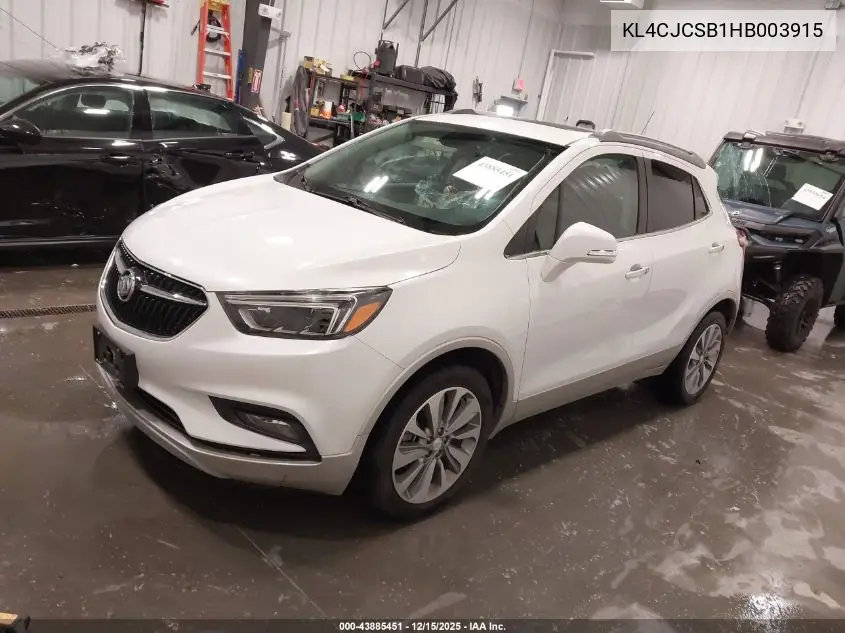 KL4CJCSB1HB003915 2017 Buick Encore Essence