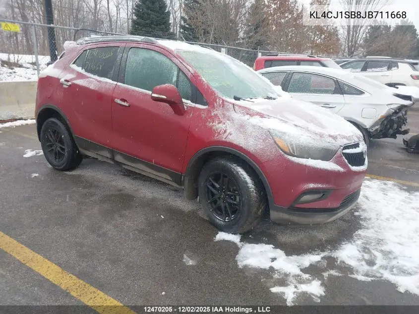 KL4CJ1SB8JB711668 2018 Buick Encore Sport Touring