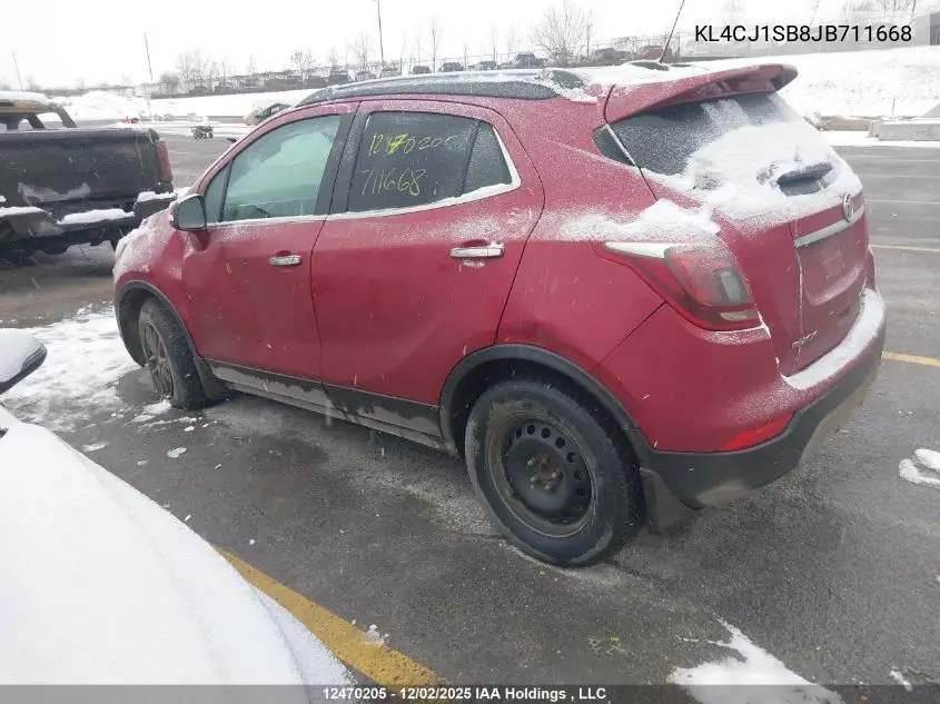 KL4CJ1SB8JB711668 2018 Buick Encore Sport Touring