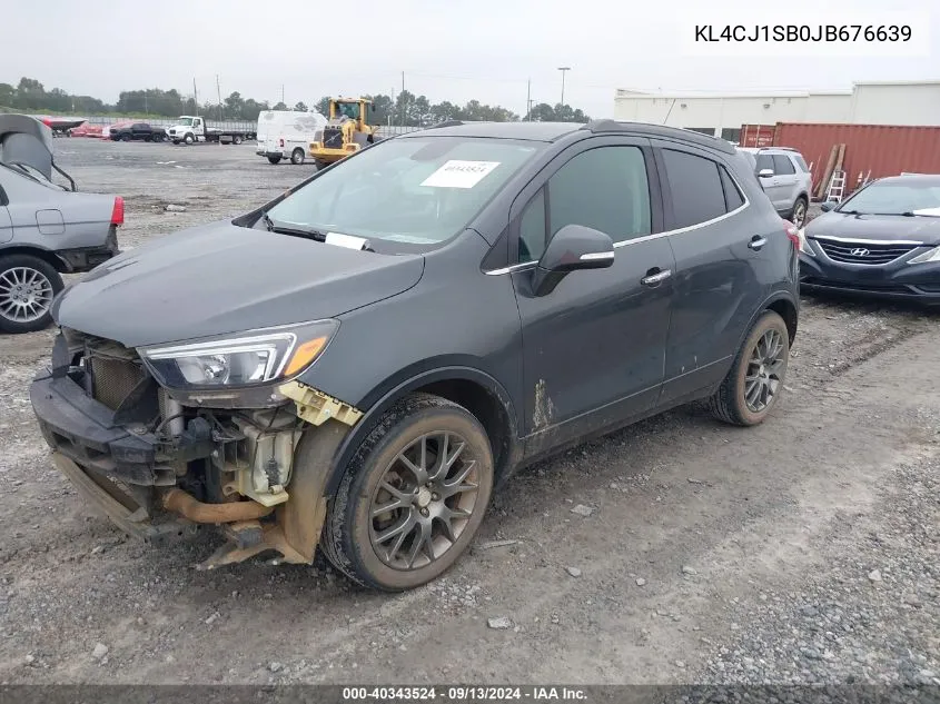 KL4CJ1SB0JB676639 2018 Buick Encore Sport Touring