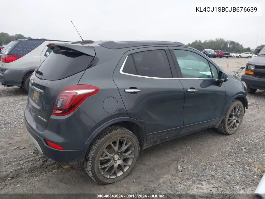 2018 Buick Encore Sport Touring VIN: KL4CJ1SB0JB676639 Lot: 40343524