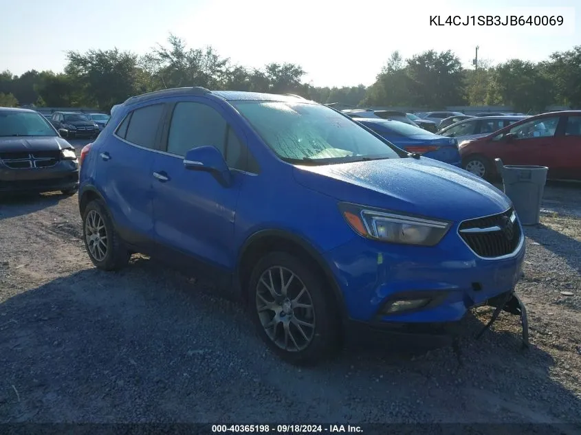 KL4CJ1SB3JB640069 2018 Buick Encore Sport Touring