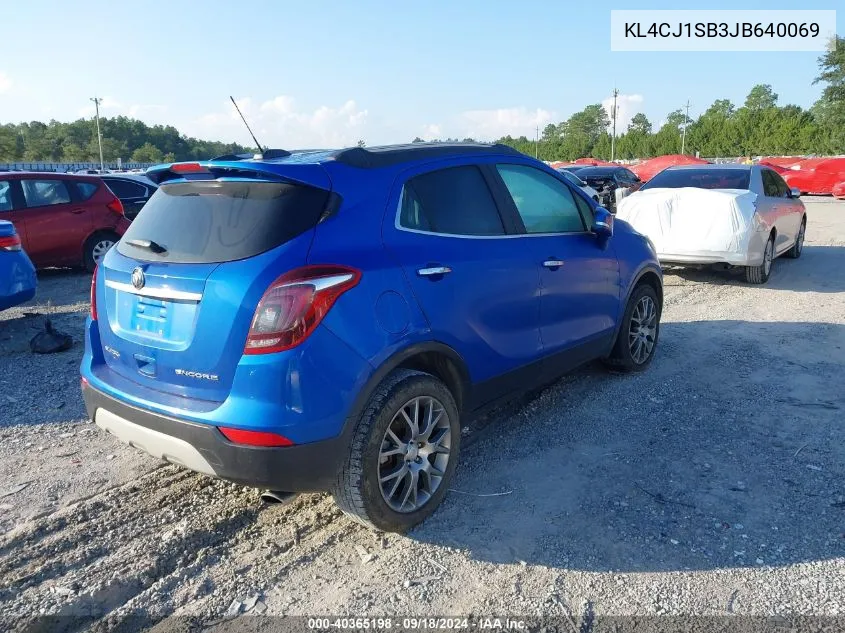 KL4CJ1SB3JB640069 2018 Buick Encore Sport Touring