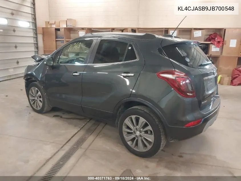 2018 Buick Encore Preferred VIN: KL4CJASB9JB700548 Lot: 40371763