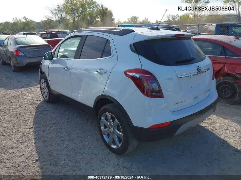 2018 Buick Encore Preferred Ii VIN: KL4CJFSBXJB506804 Lot: 40372479