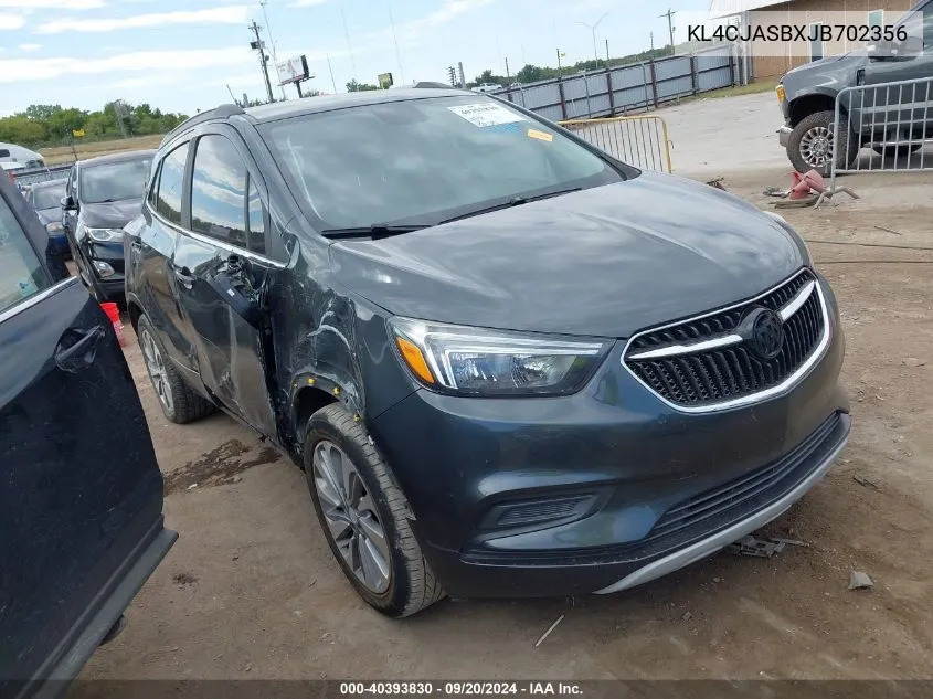 2018 Buick Encore Preferred VIN: KL4CJASBXJB702356 Lot: 40393830