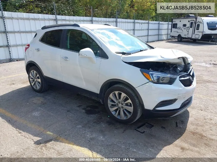 2018 Buick Encore Preferred VIN: KL4CJASB5JB528504 Lot: 40395085