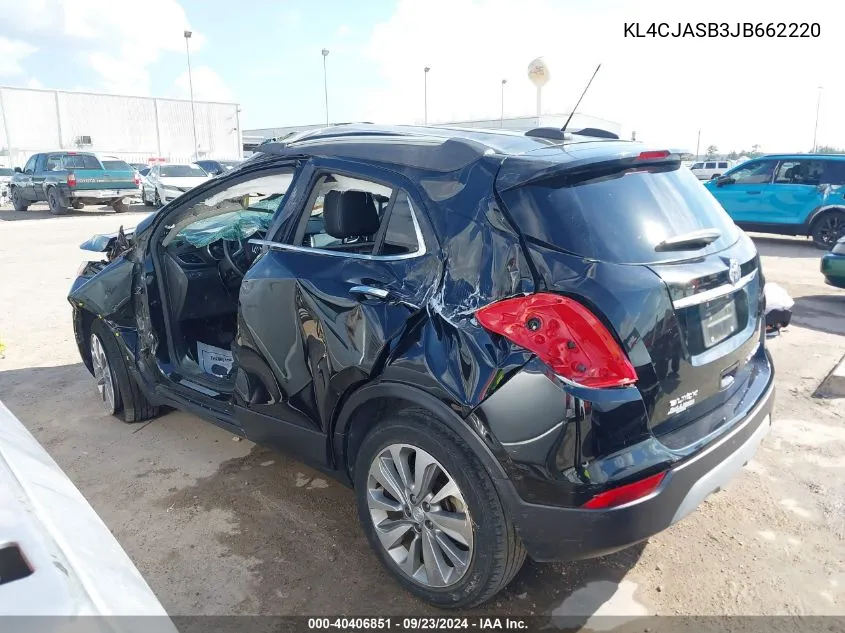 2018 Buick Encore Preferred VIN: KL4CJASB3JB662220 Lot: 40406851