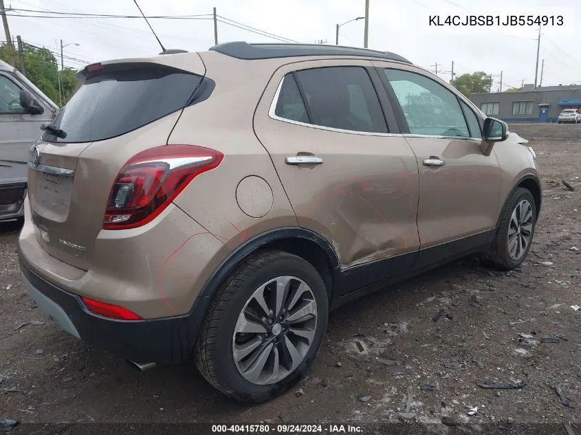 KL4CJBSB1JB554913 2018 Buick Encore Preferred Ii