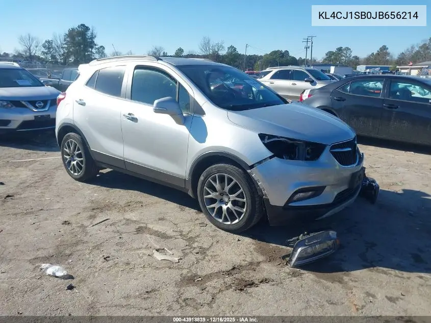 KL4CJ1SB0JB656214 2018 Buick Encore Sport Touring
