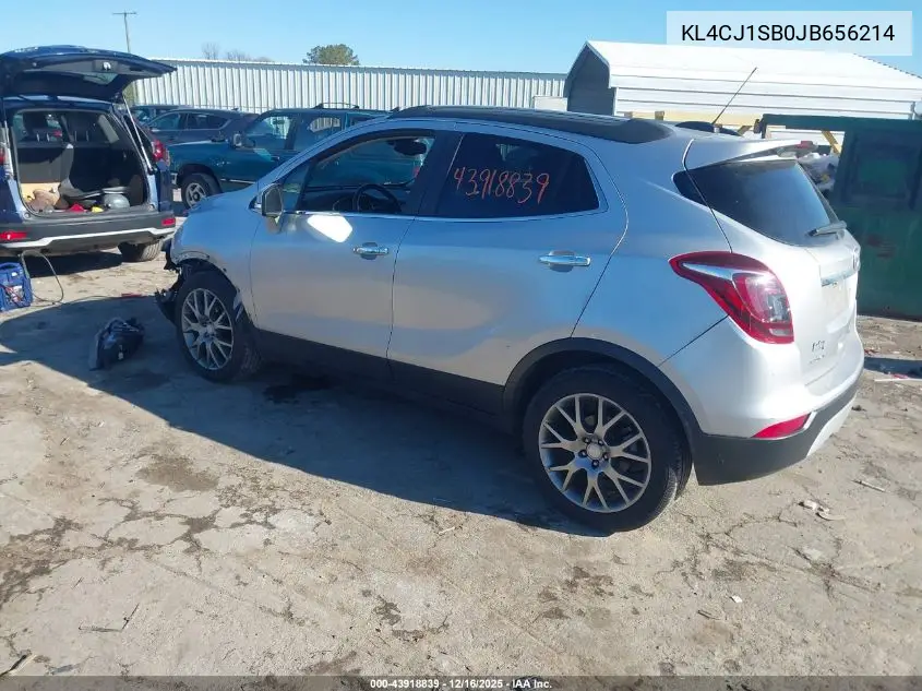 KL4CJ1SB0JB656214 2018 Buick Encore Sport Touring