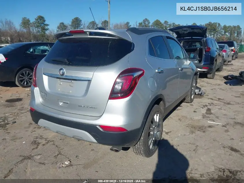 KL4CJ1SB0JB656214 2018 Buick Encore Sport Touring