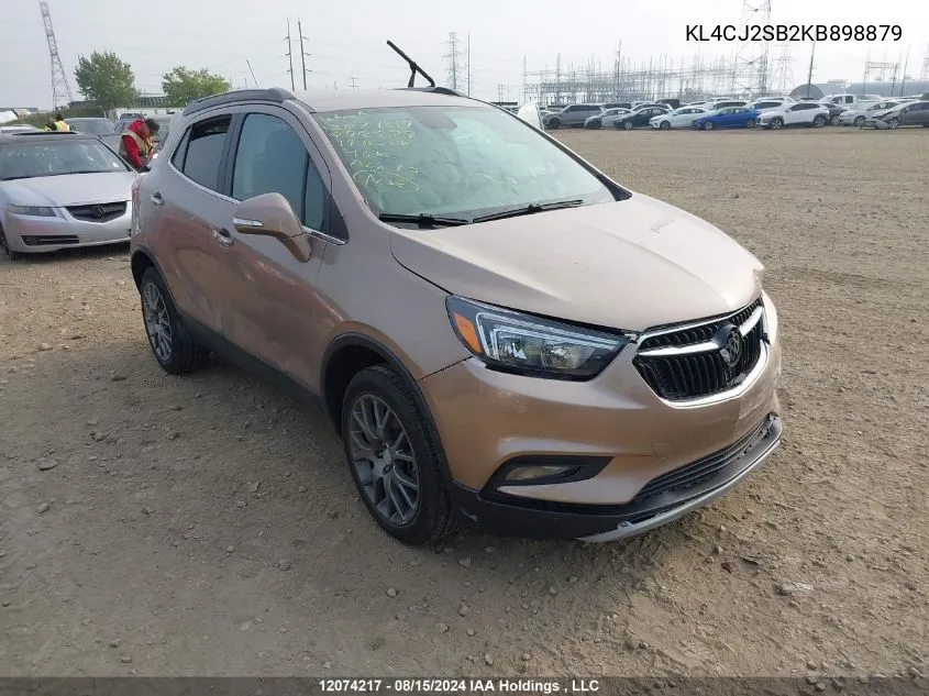 2019 Buick Encore Sport Touring VIN: KL4CJ2SB2KB898879 Lot: 12074217