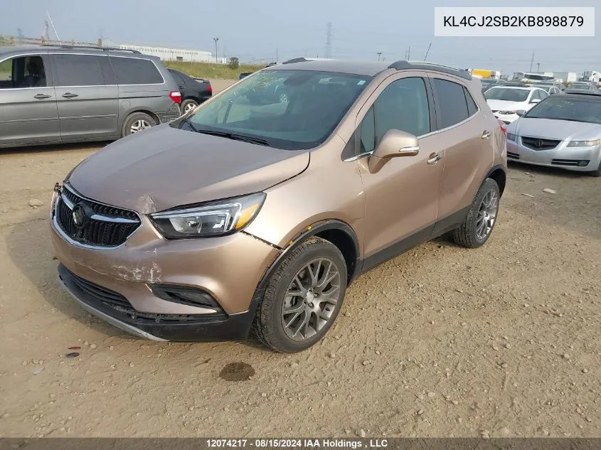 2019 Buick Encore Sport Touring VIN: KL4CJ2SB2KB898879 Lot: 12074217