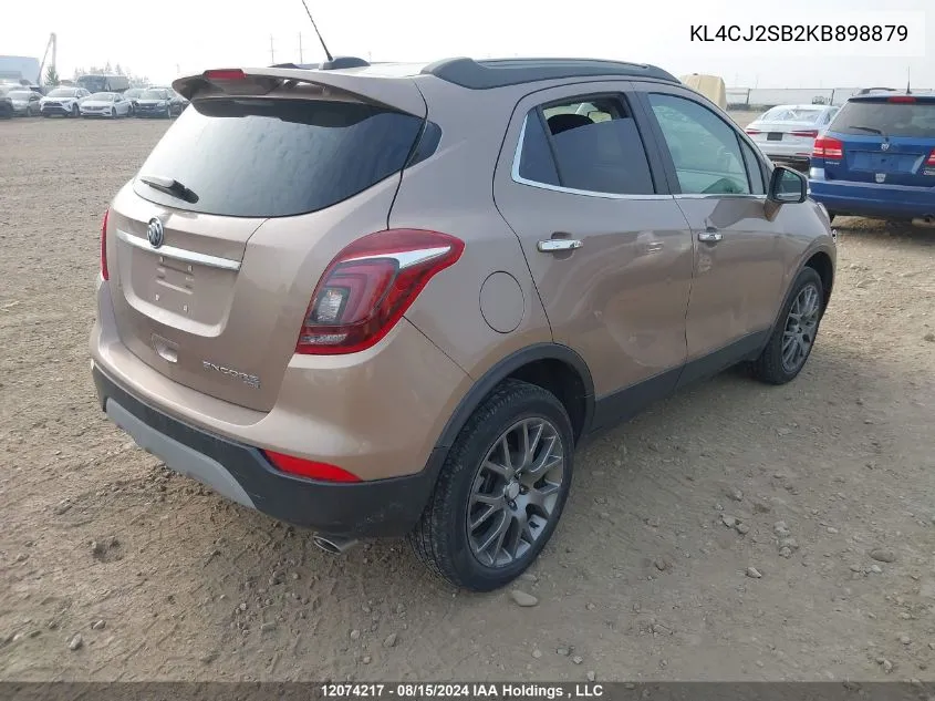 2019 Buick Encore Sport Touring VIN: KL4CJ2SB2KB898879 Lot: 12074217