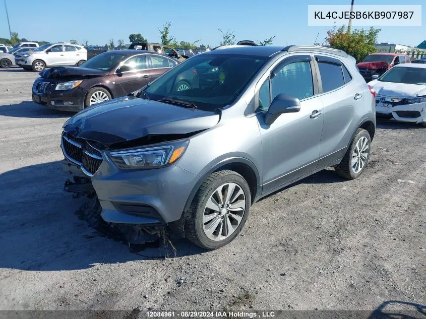 KL4CJESB6KB907987 2019 Buick Encore