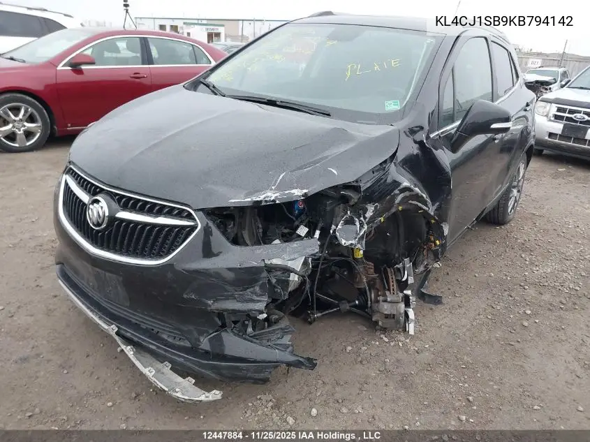 KL4CJ1SB9KB794142 2019 Buick Encore Sport Touring