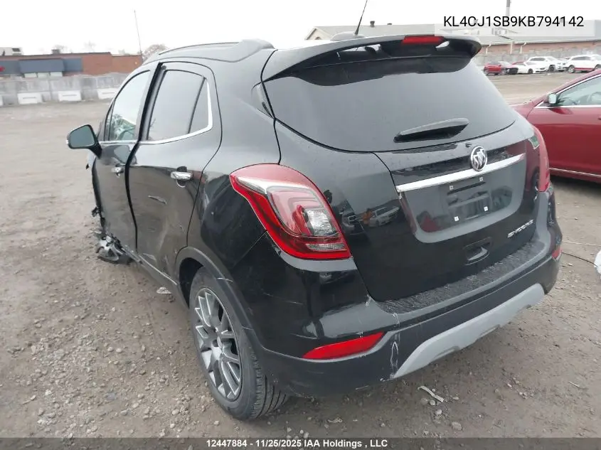 KL4CJ1SB9KB794142 2019 Buick Encore Sport Touring