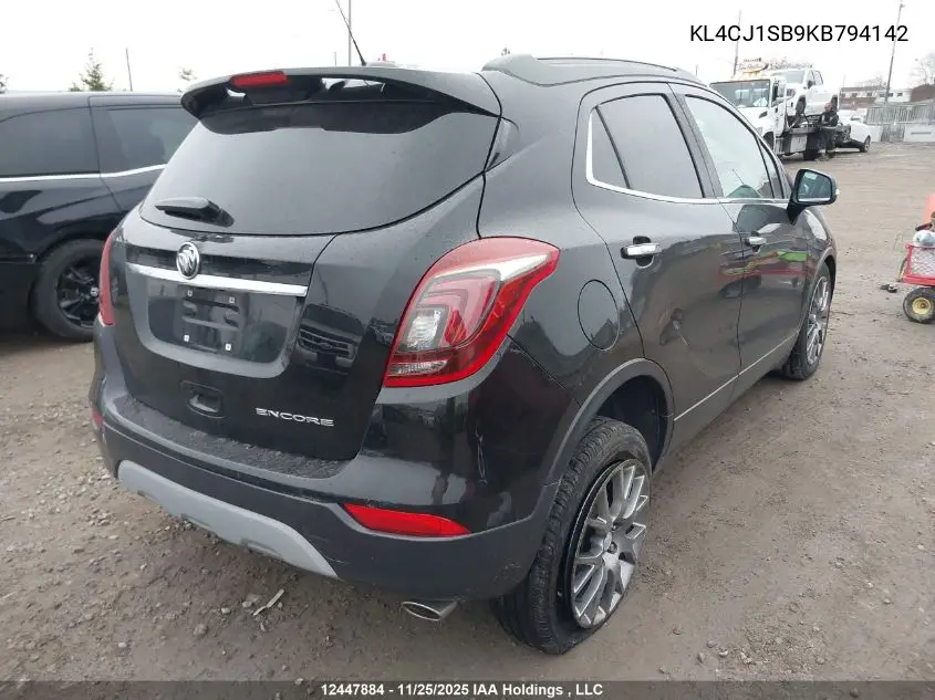 KL4CJ1SB9KB794142 2019 Buick Encore Sport Touring