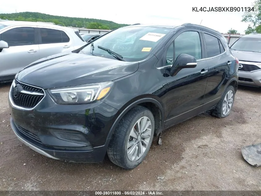 KL4CJASBXKB901134 2019 Buick Encore Fwd Preferred