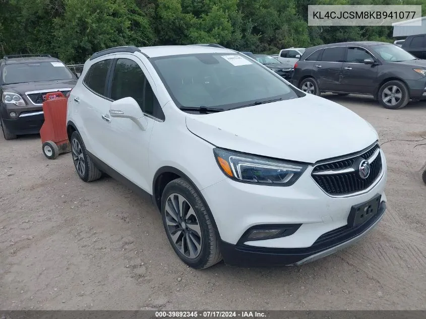 2019 Buick Encore Fwd Essence VIN: KL4CJCSM8KB941077 Lot: 39892345