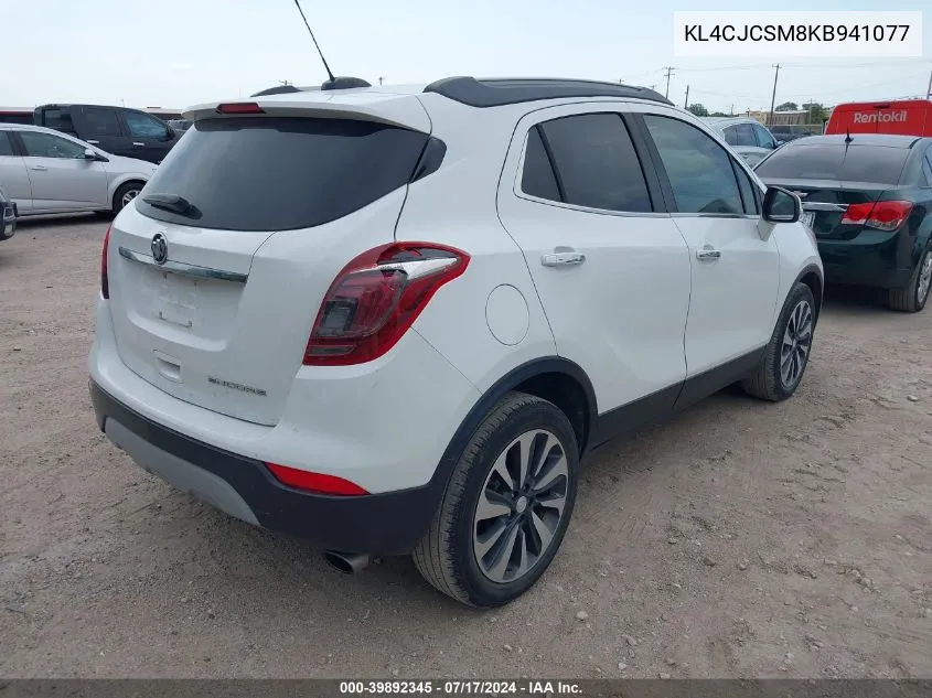 2019 Buick Encore Fwd Essence VIN: KL4CJCSM8KB941077 Lot: 39892345