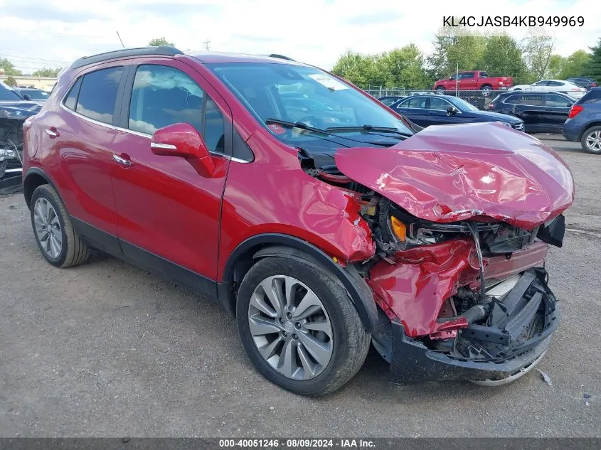 KL4CJASB4KB949969 2019 Buick Encore Fwd Preferred