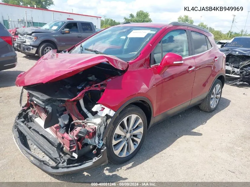 KL4CJASB4KB949969 2019 Buick Encore Fwd Preferred