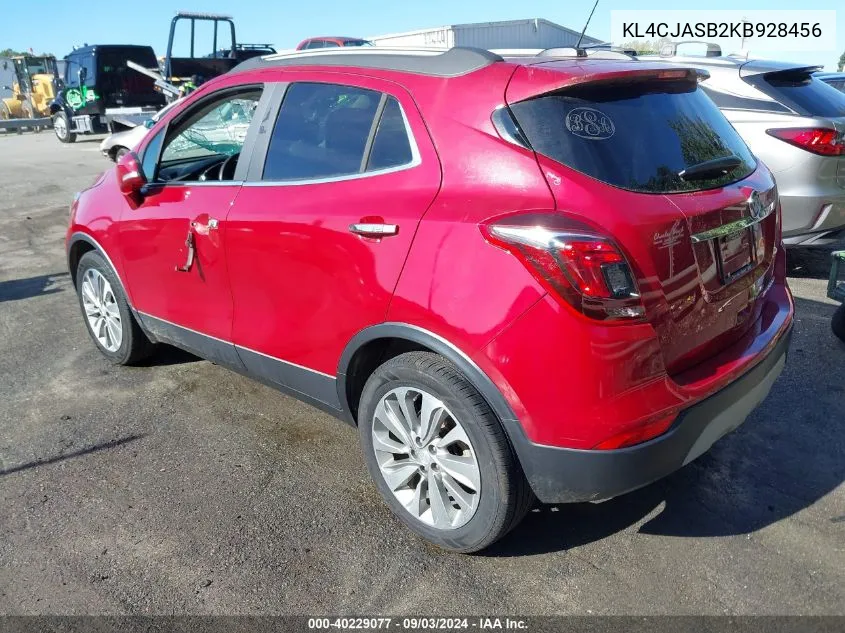 KL4CJASB2KB928456 2019 Buick Encore Fwd Preferred