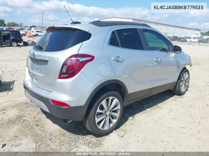 KL4CJASB8KB779535 2019 Buick Encore Fwd Preferred