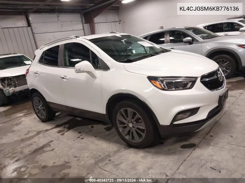 KL4CJGSM6KB776136 2019 Buick Encore Awd Essence