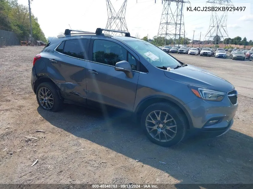 KL4CJ2SB2KB929497 2019 Buick Encore Awd Sport Touring