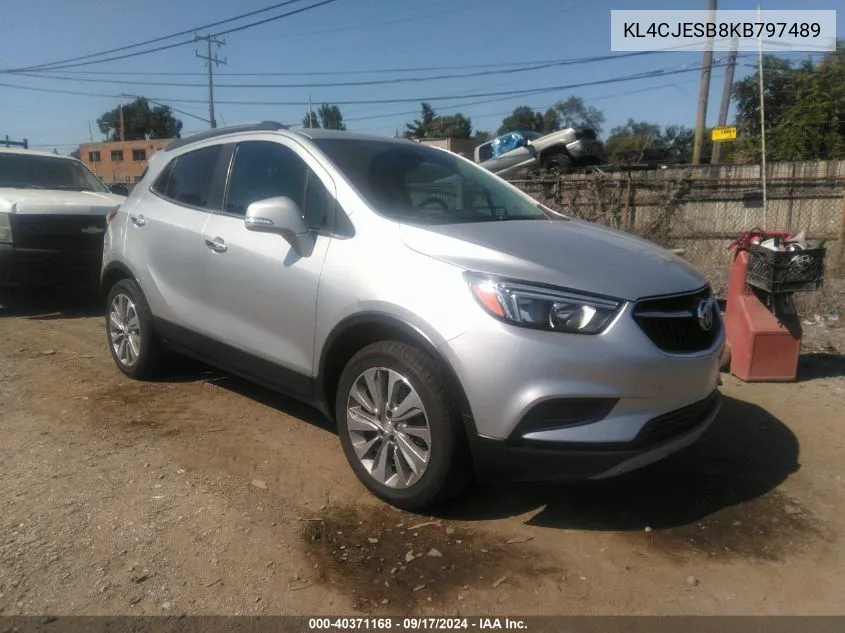 KL4CJESB8KB797489 2019 Buick Encore Awd Preferred