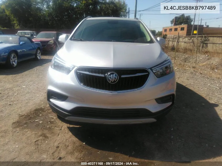 2019 Buick Encore Awd Preferred VIN: KL4CJESB8KB797489 Lot: 40371168